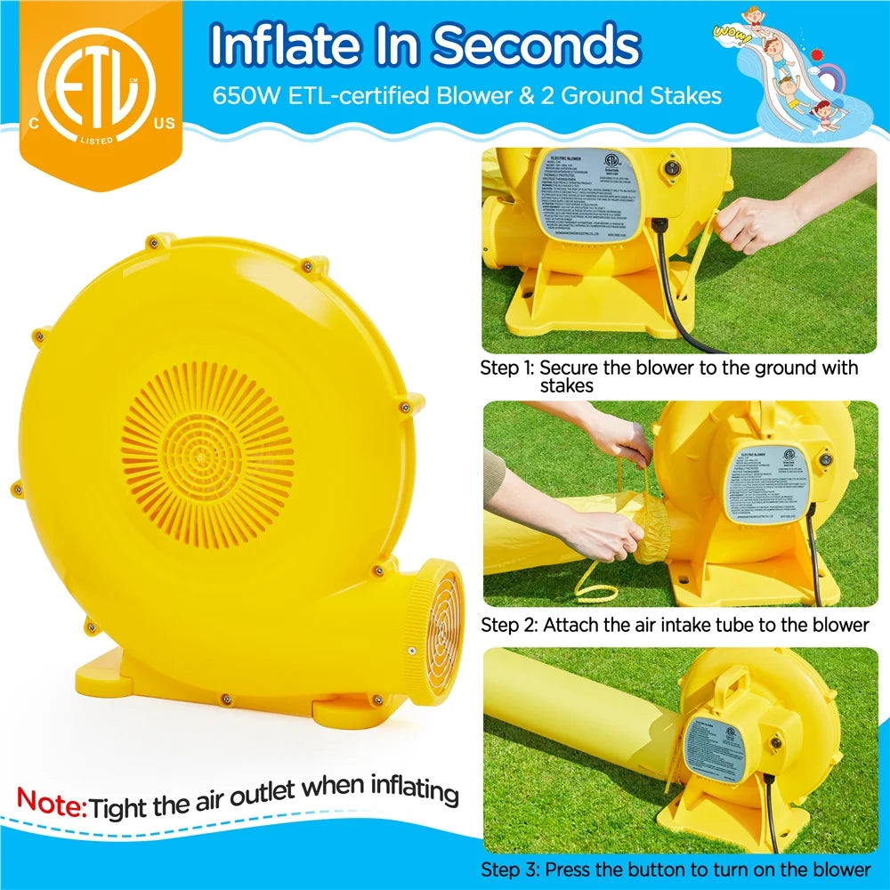 Blue Inflatable Water Slide C583858