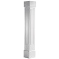 8x22W x 12&H Raised Panel Column with Standard Capital & Base B17930