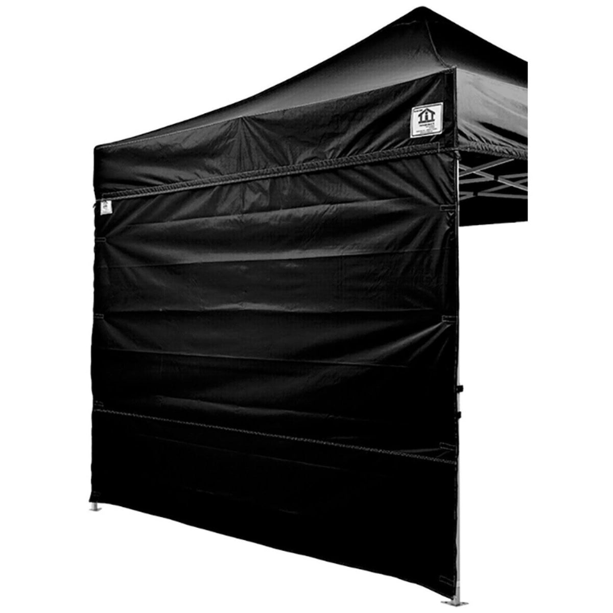 10x10 ft. Pop Up Canopy Tent with Roller Bag and Sidewalls, Black Y706