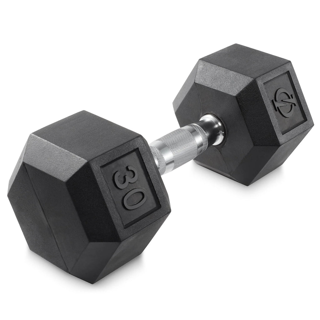 45 lbs Rubber Coated Hex Dumbbell G483