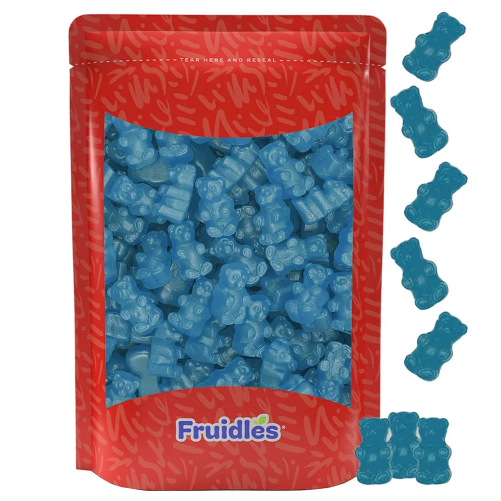 Blue Raspberry Gummi Bears Candy (1 Pound Bag) W212
