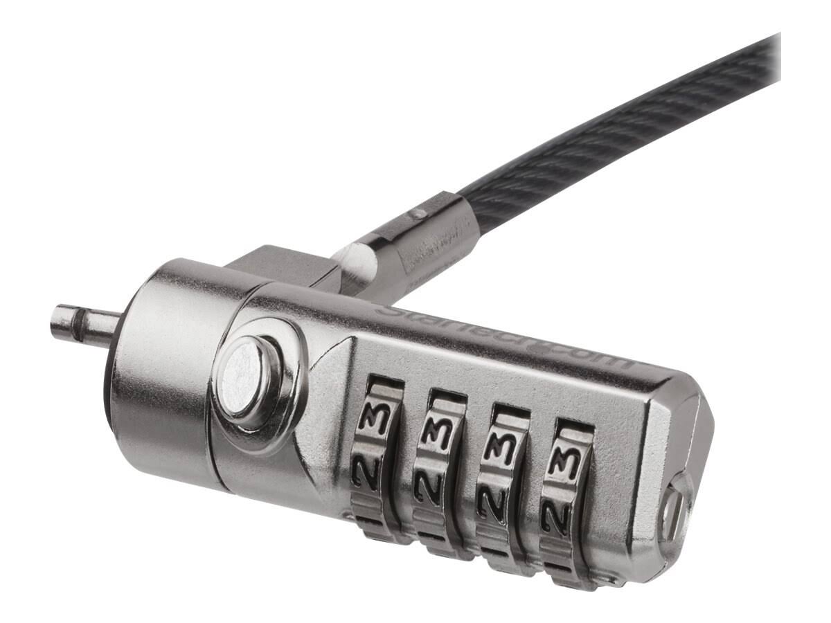 Laptop Cable Lock with Swivel Hinge 4-Digit Combination Lock Y249078