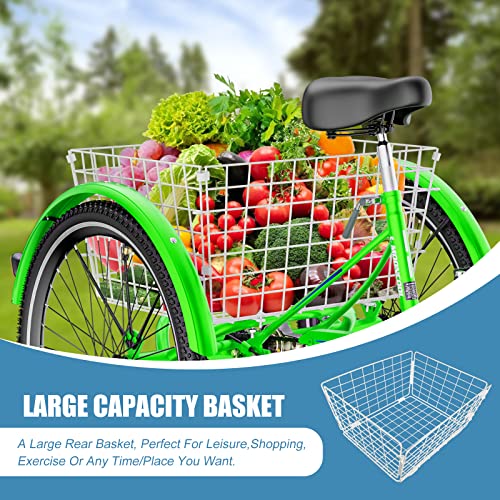Adult 3 Wheel Bike 7 Speed with Shopping Basket K605614