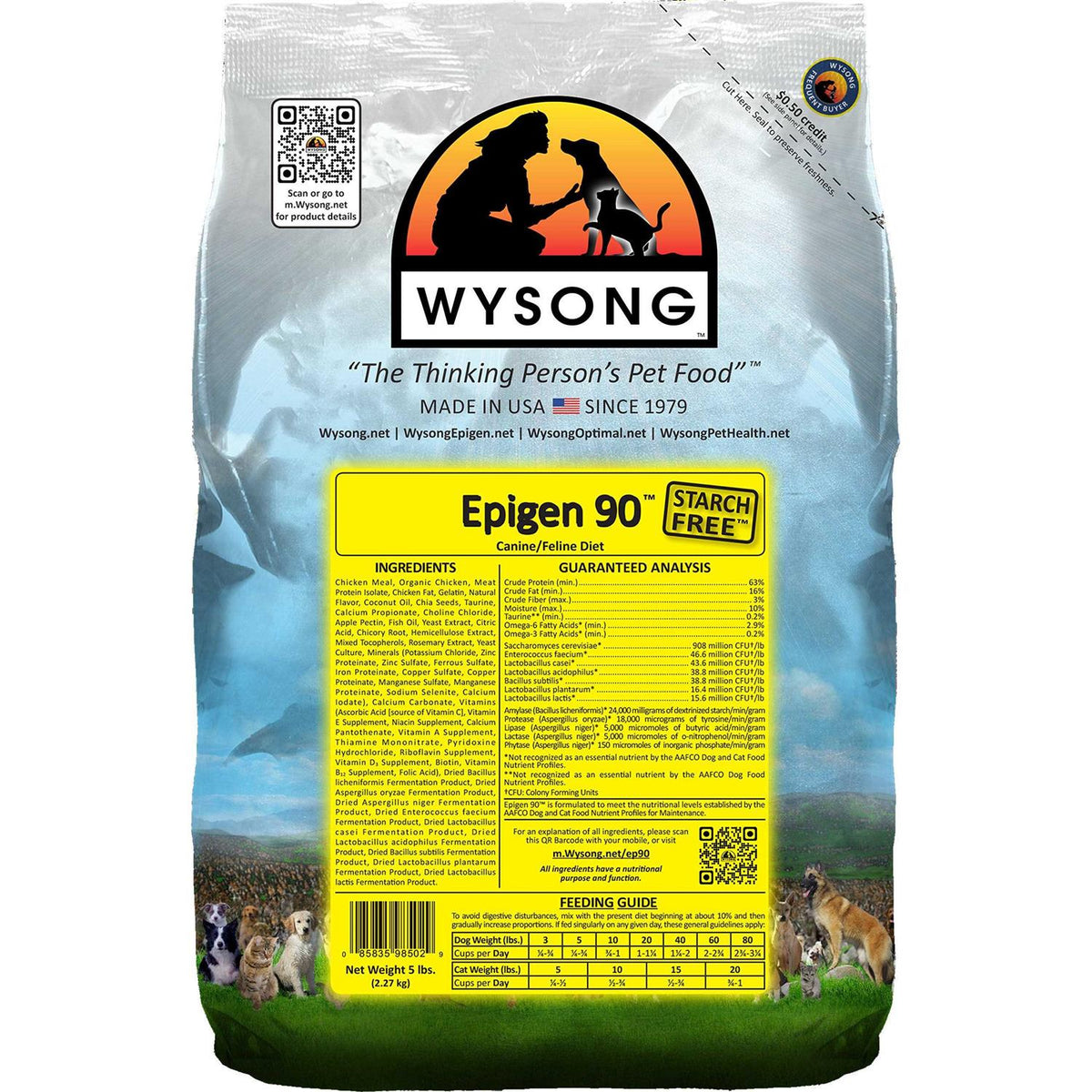 90 Starch-Free Formula Dry Dog & Cat Food W57650