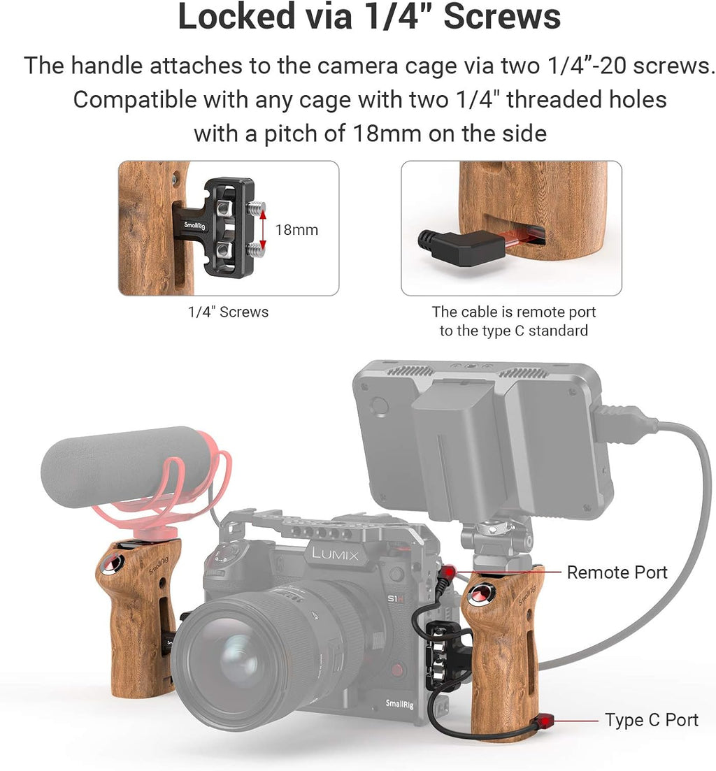 Side Handle with Remote Trigger for Mirrorless Cameras L962