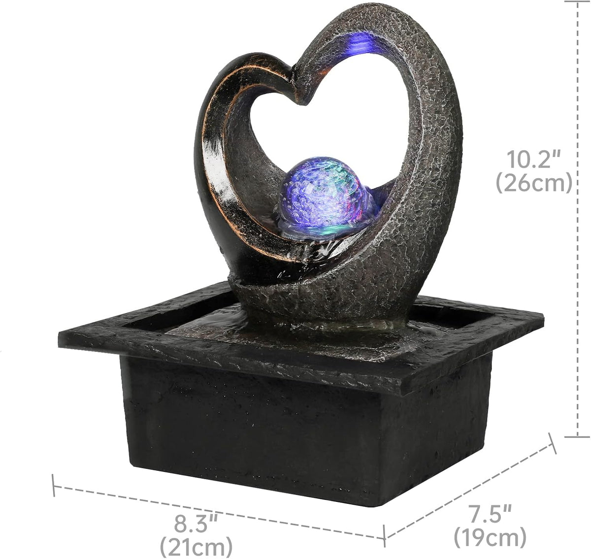 Water Garden Zen Fountain with LED Light P38812