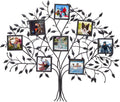 Black Metal Wall Hanging Picture Frame with 8 Openings D269