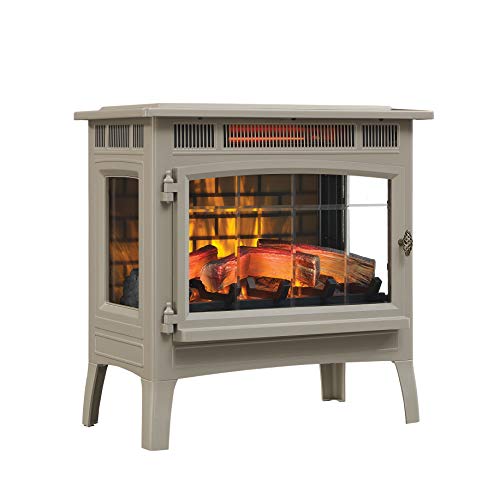 Electric Infrared Quartz Fireplace Stove with 3D Flame Effect U807543