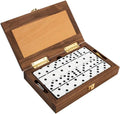 Domino Set with Walnut-Framed Beechwood Case J481561