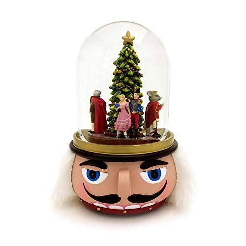 Nutcracker 100MM Musical Holiday Glitterdome H91377