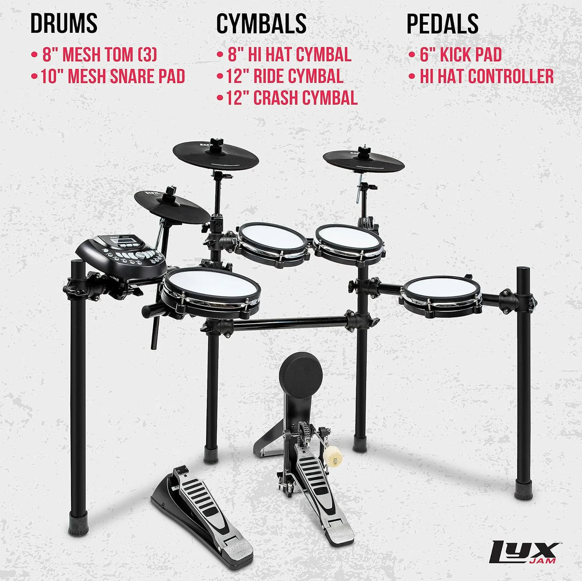 8-Piece Electronic Drum Set A8222