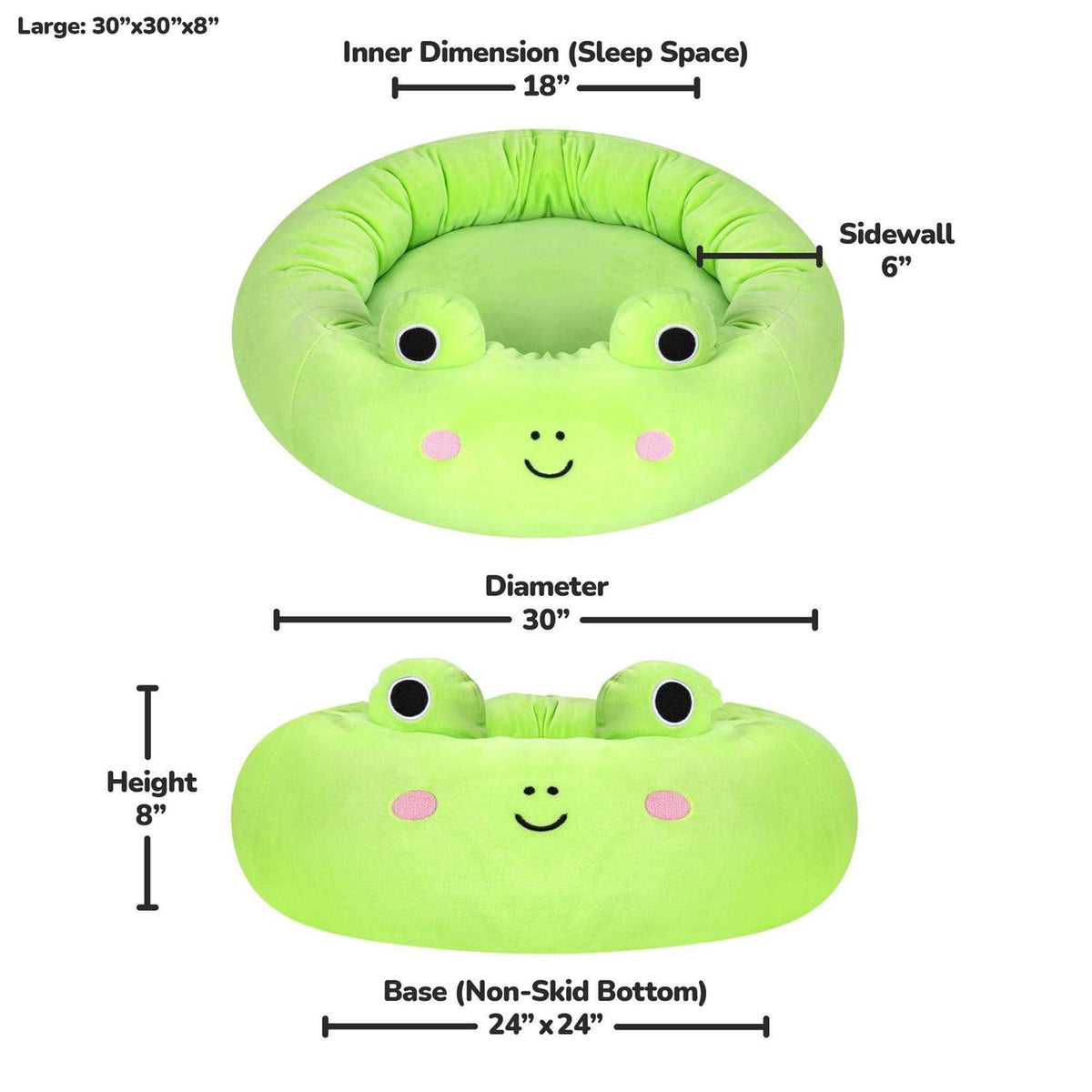 Squishmallows Wendy The Frog Pet Bed S6237