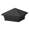 Flat Black Decorative Post Cap J222372