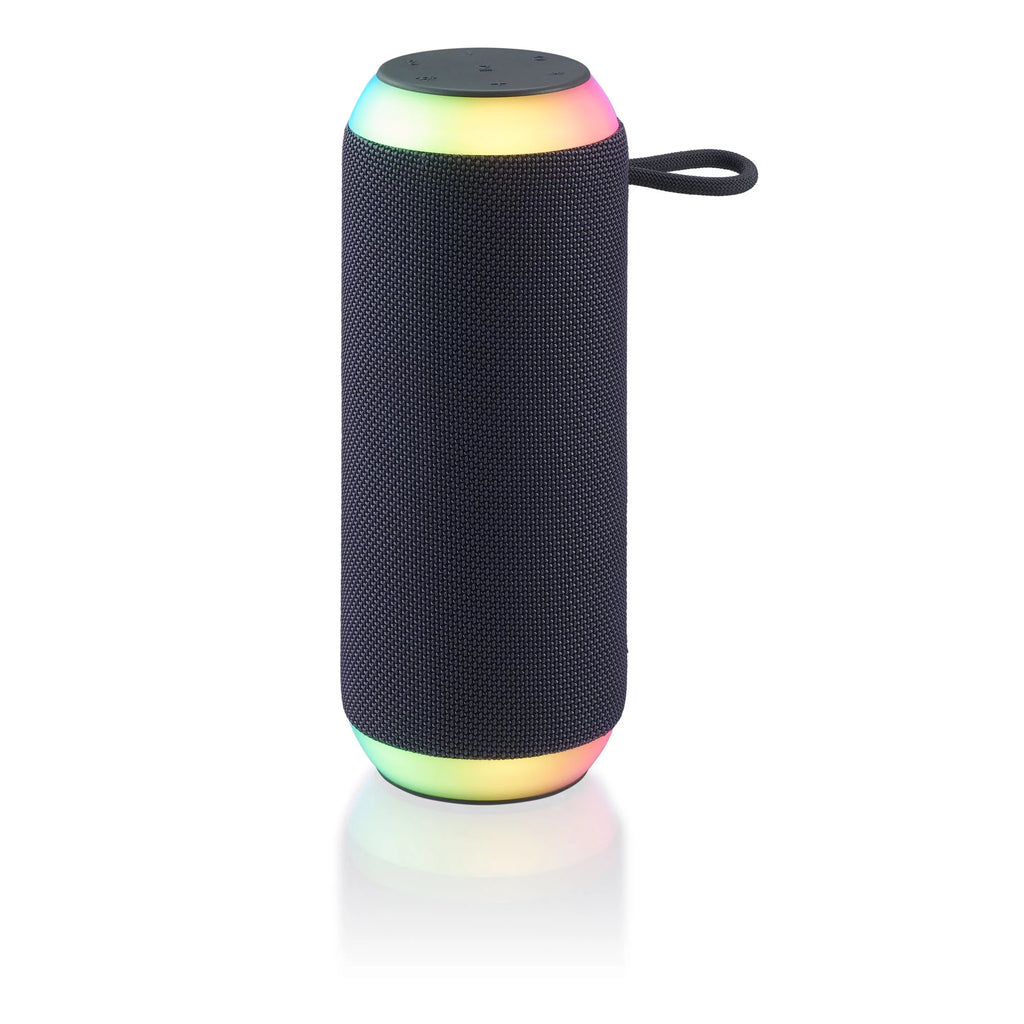 Large Rugged Speaker with LED Lighting, Gray Z172593