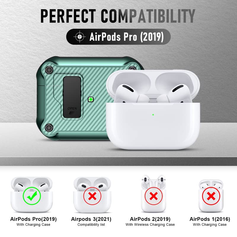 AirPods Pro 2nd Generation Case Cover with Keychain, Black Z162528