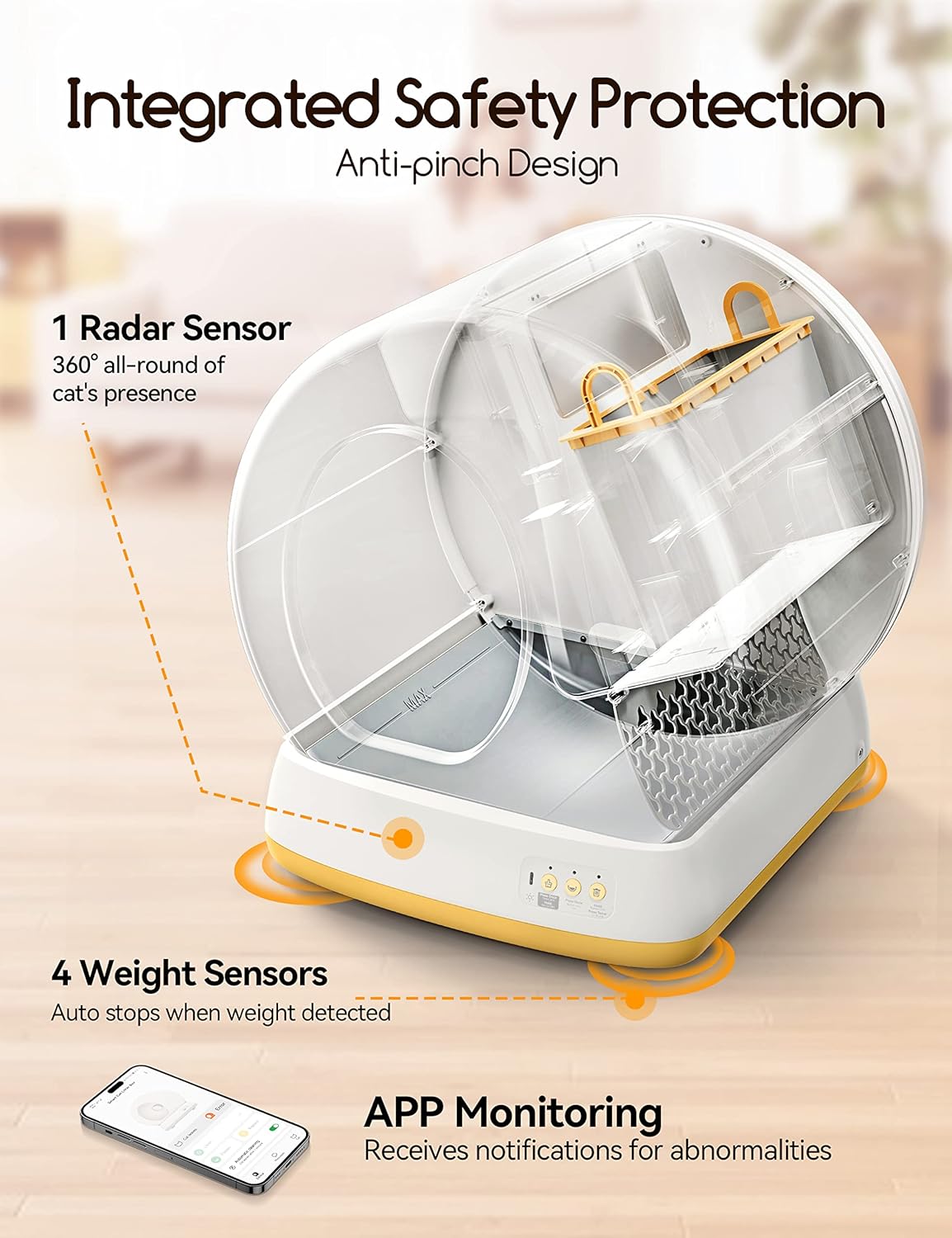Self-Cleaning Automatic Cat Litter Box H511