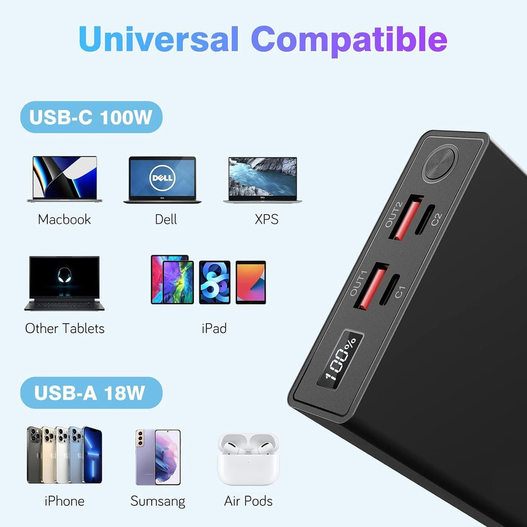 100W 20000mAh USB C Portable Laptop Charger U57753