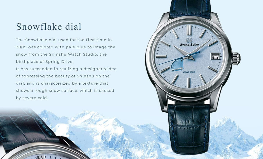 Blue Snowflake Dial Spring Drive Movement Watch K904