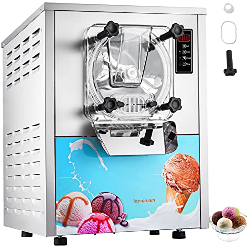 Commercial Ice Cream Machine 1400W 20/5.3 Gph Hard Serve Ice Cream Maker with LED Display Screen L362