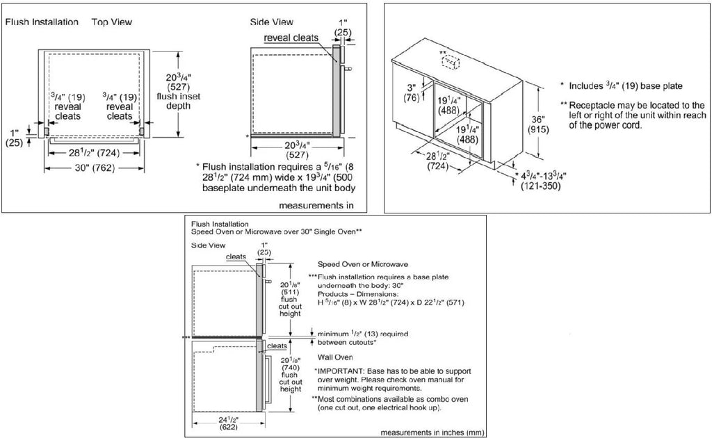 Black Built In Microwave O9115
