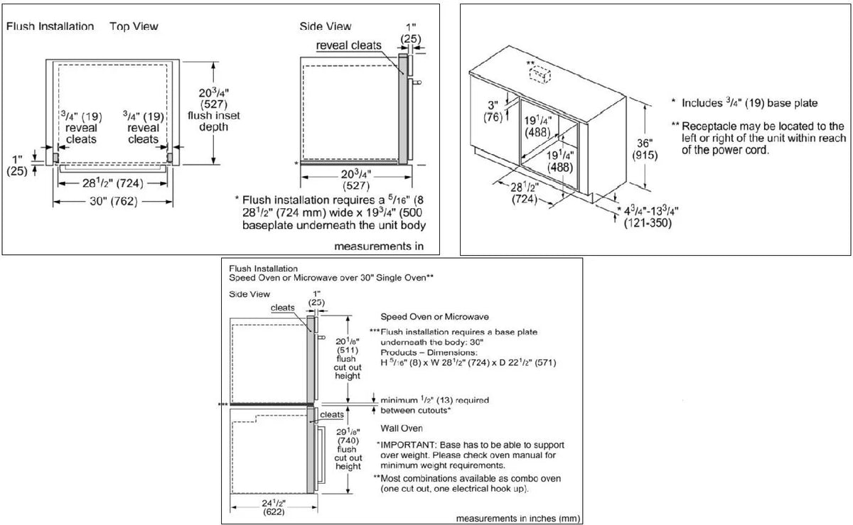 Black Built In Microwave O9115