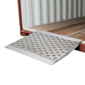 Heavy Duty Aluminum Punch Plate Shipping Container Ramp O58519