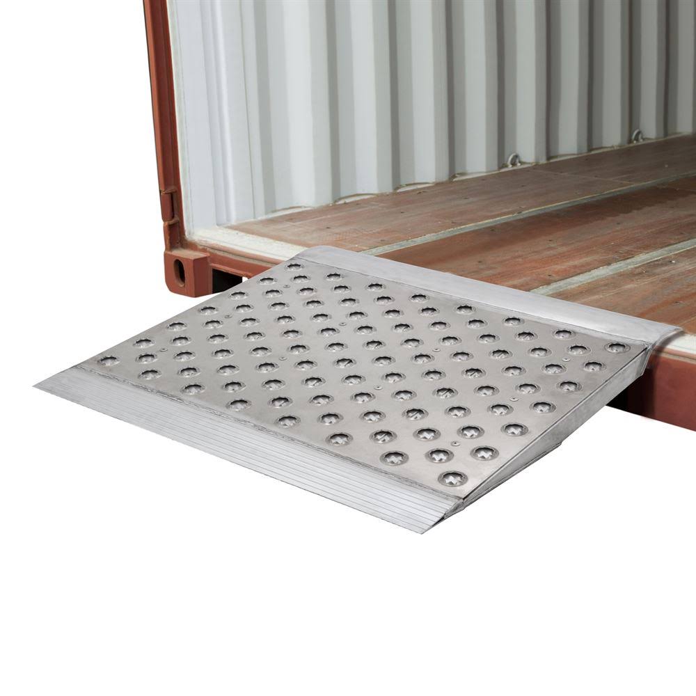 Heavy Duty Aluminum Punch Plate Shipping Container Ramp O58519