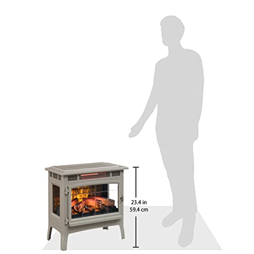 Electric Infrared Quartz Fireplace Stove with 3D Flame Effect U807543