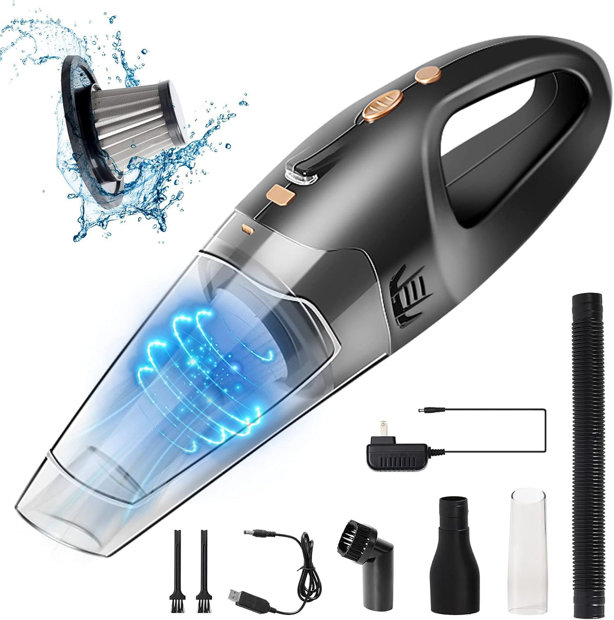 Cordless Handheld Vacuum 8000pa USB 120W Mini Car Vacuum Z33315