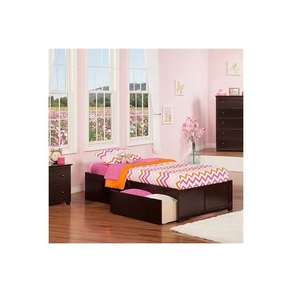 Queen Flat Panel Foot Board with 2 Bed Drawers V886184