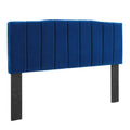 Navy Performance Velvet Full/Queen Headboard L439