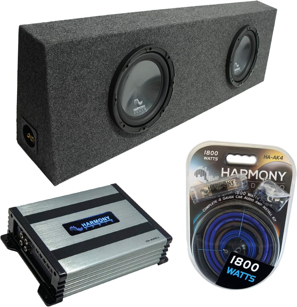 Dual 10 Loaded Sub Box Enclosure with Class D Amplifier T660038