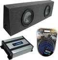 Dual 10 Loaded Sub Box Enclosure with Class D Amplifier T660038