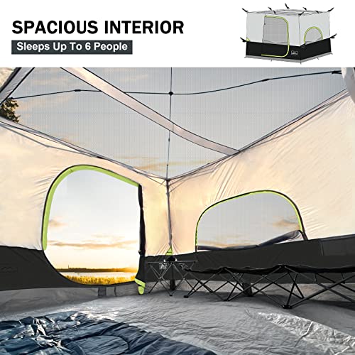 Khaki Camping Inner Tent for 10'x10' Straight Leg Canopy Q95163