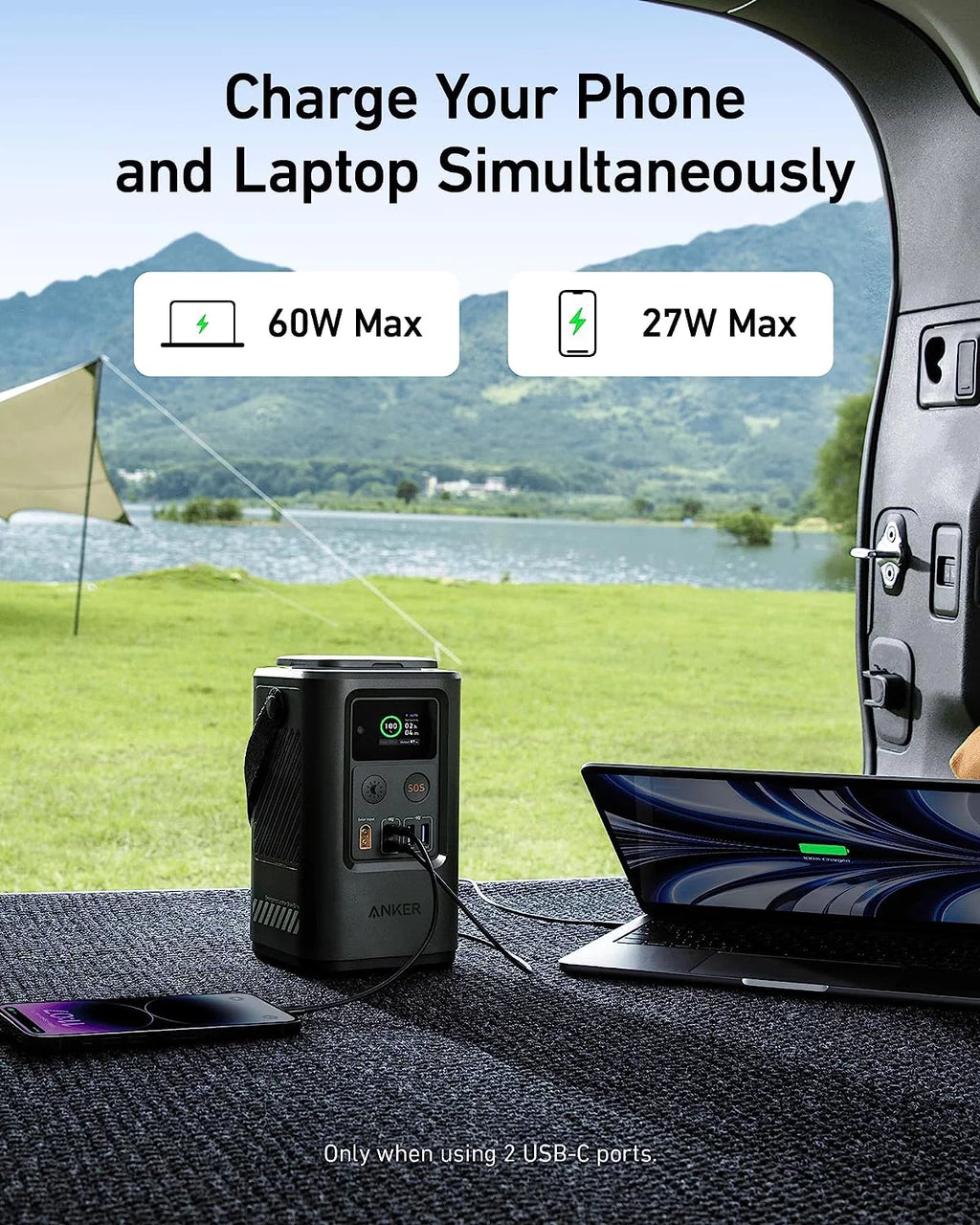 60,000mAh LiFePO4 Portable Charger with Smart Digital Display F1525