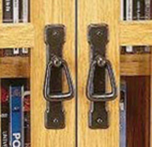 Oak Glass Cabinet Multimedia Storage J43690