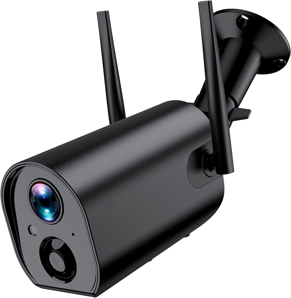 Wireless Rechargeable 1080P WiFi Security Camera with Night Vision, 2-Way Audio and Waterproof, Black C81072