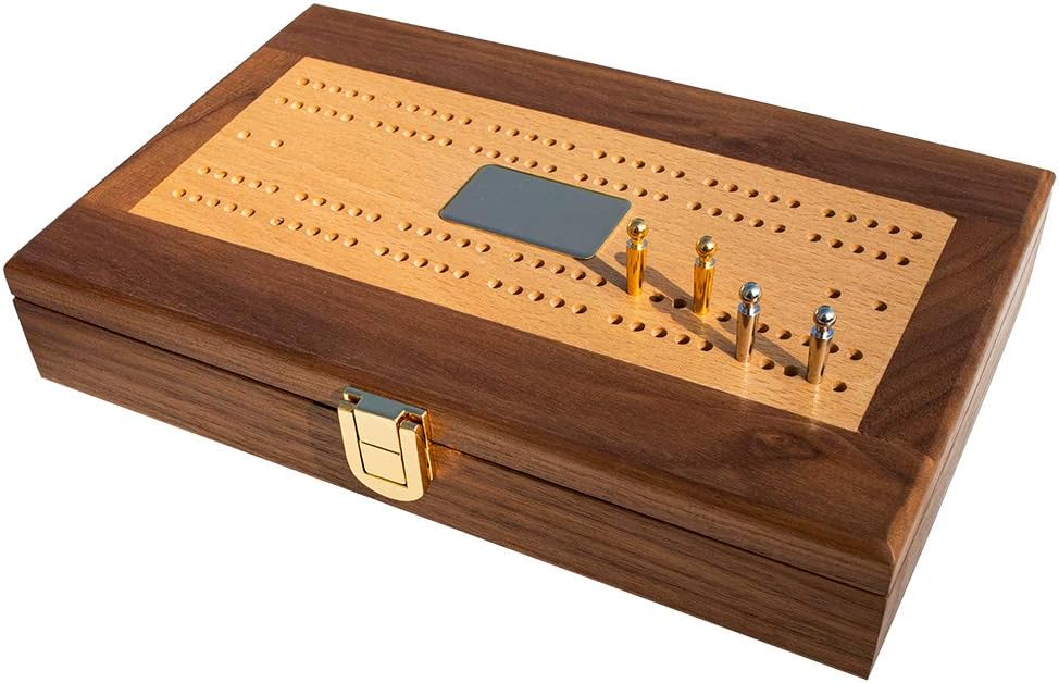 Domino Set with Walnut-Framed Beechwood Case J481561