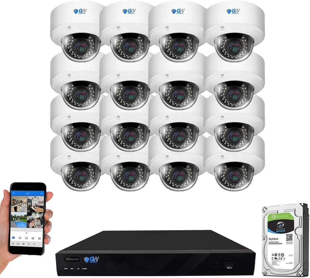 16 Channel 4K NVR 5MP Security Camera System with 4TB Hard Drive W674089
