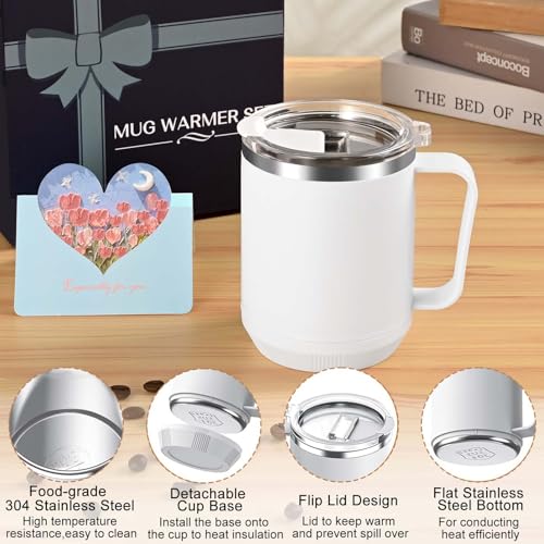 Black Electric Self Heating Coffee Mug with Auto Shut Off I480678