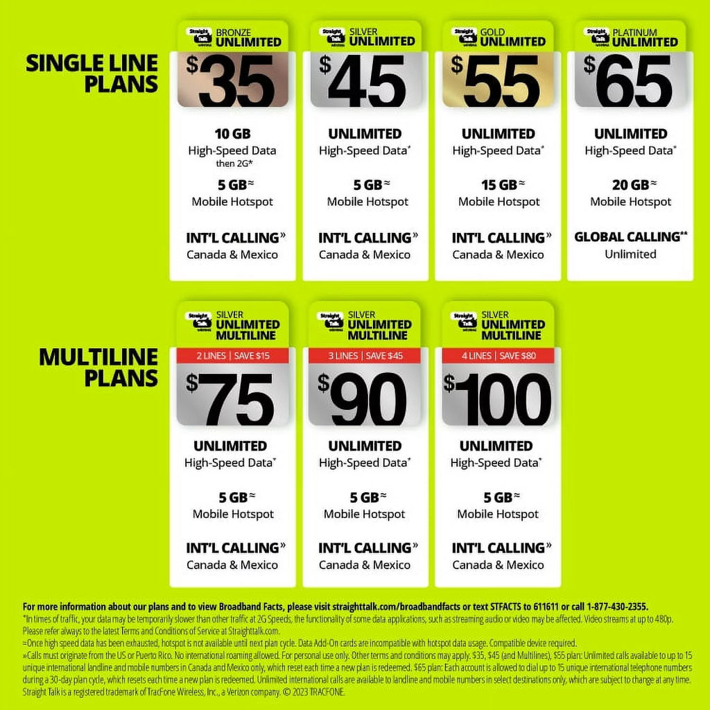 $15 Home Phone Unlimited 30-Day Plan S3728