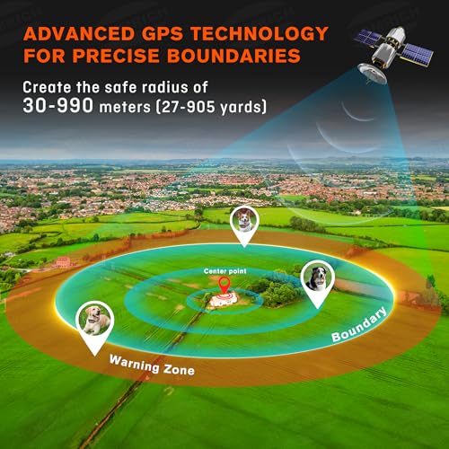 2 in 1 GPS Wireless Dog Fence and Training Collar X354