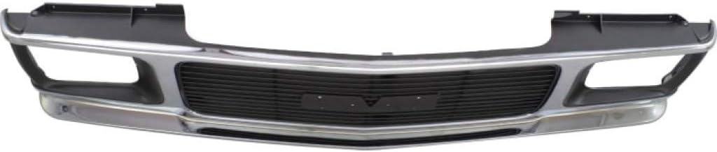Chrome Shell Grille Assembly with Painted Gray Insert N387