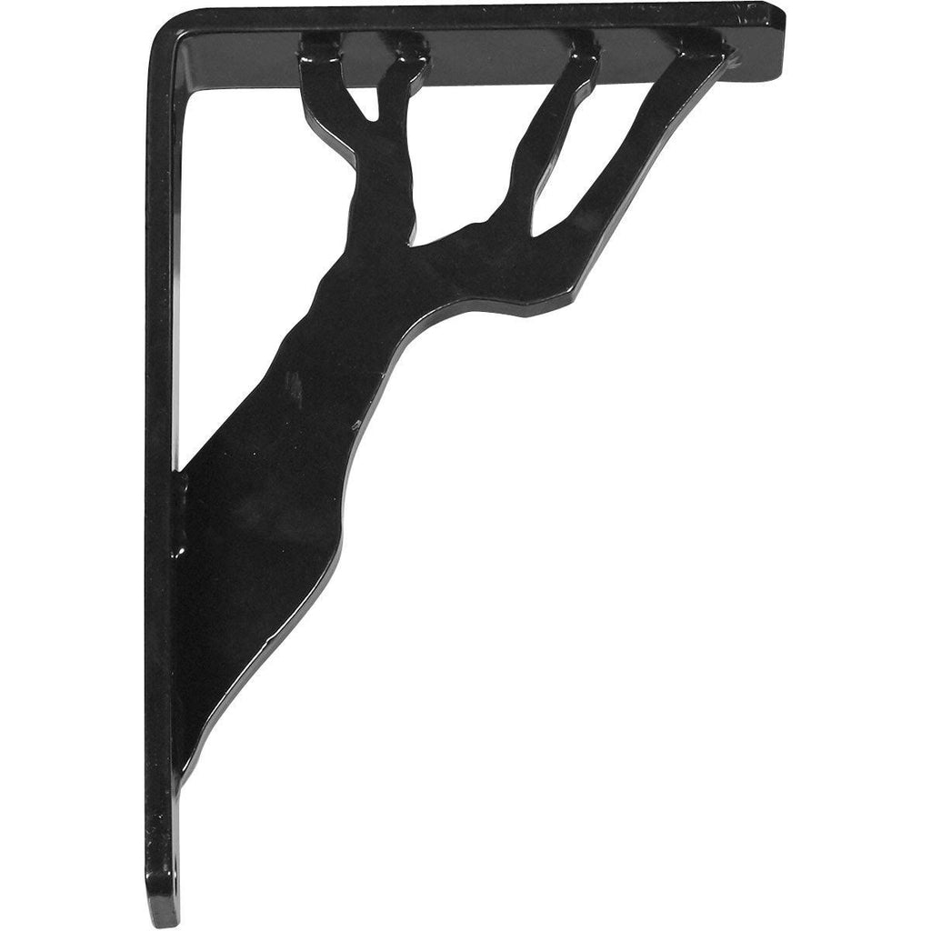 Wrought Iron Bracket Antiqued Pale Gold Triple Center Brace T79029