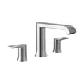 Chrome Deck Mounted Roman Tub Filler J517