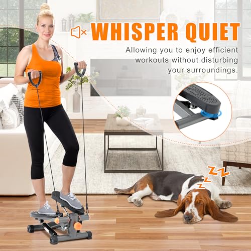 Mini Stair Stepper with Resistance Bands Q6894
