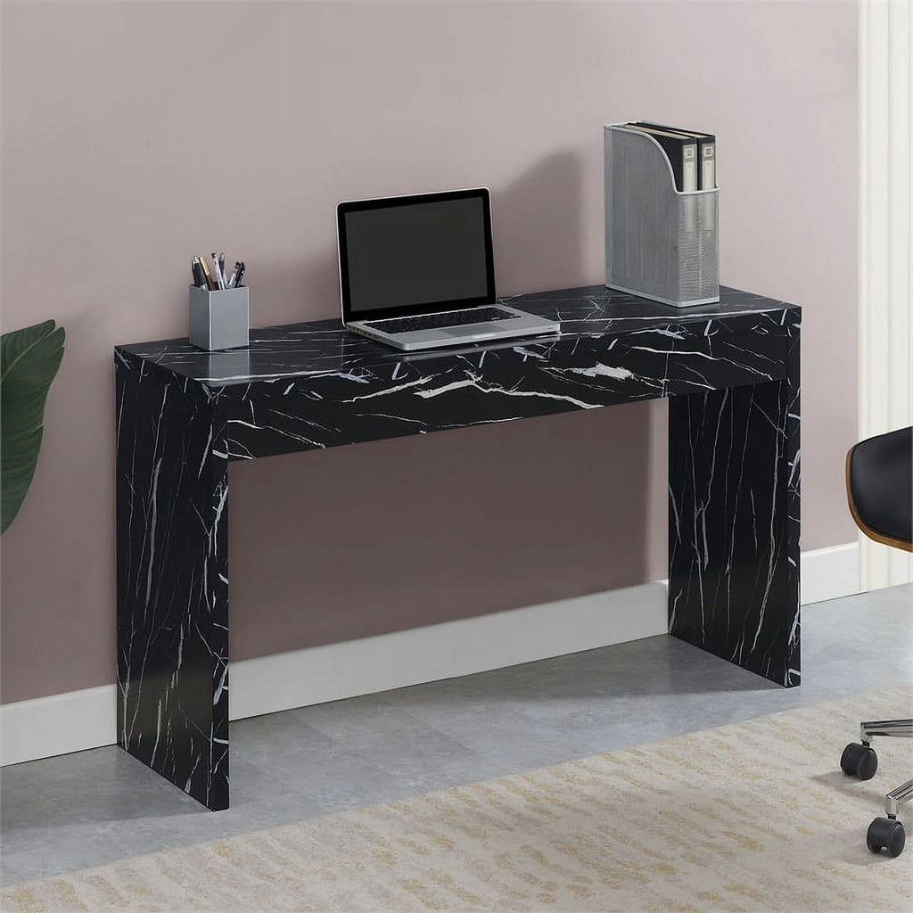 Black Wood Console Table/Desk S57823