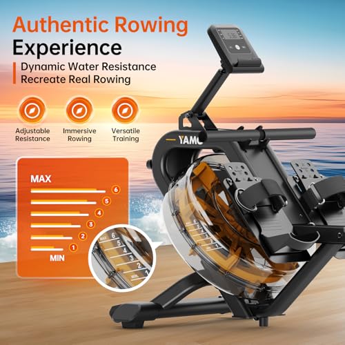 Water Rowing Machine with 330LB Weight Capacity S718