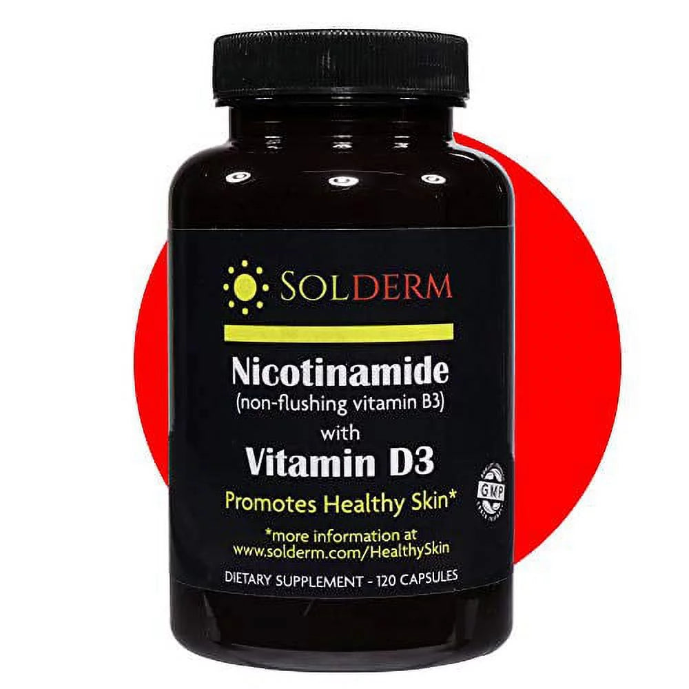 Nicotinamide with Vitamin D3 & B3 120 Capsules X2240