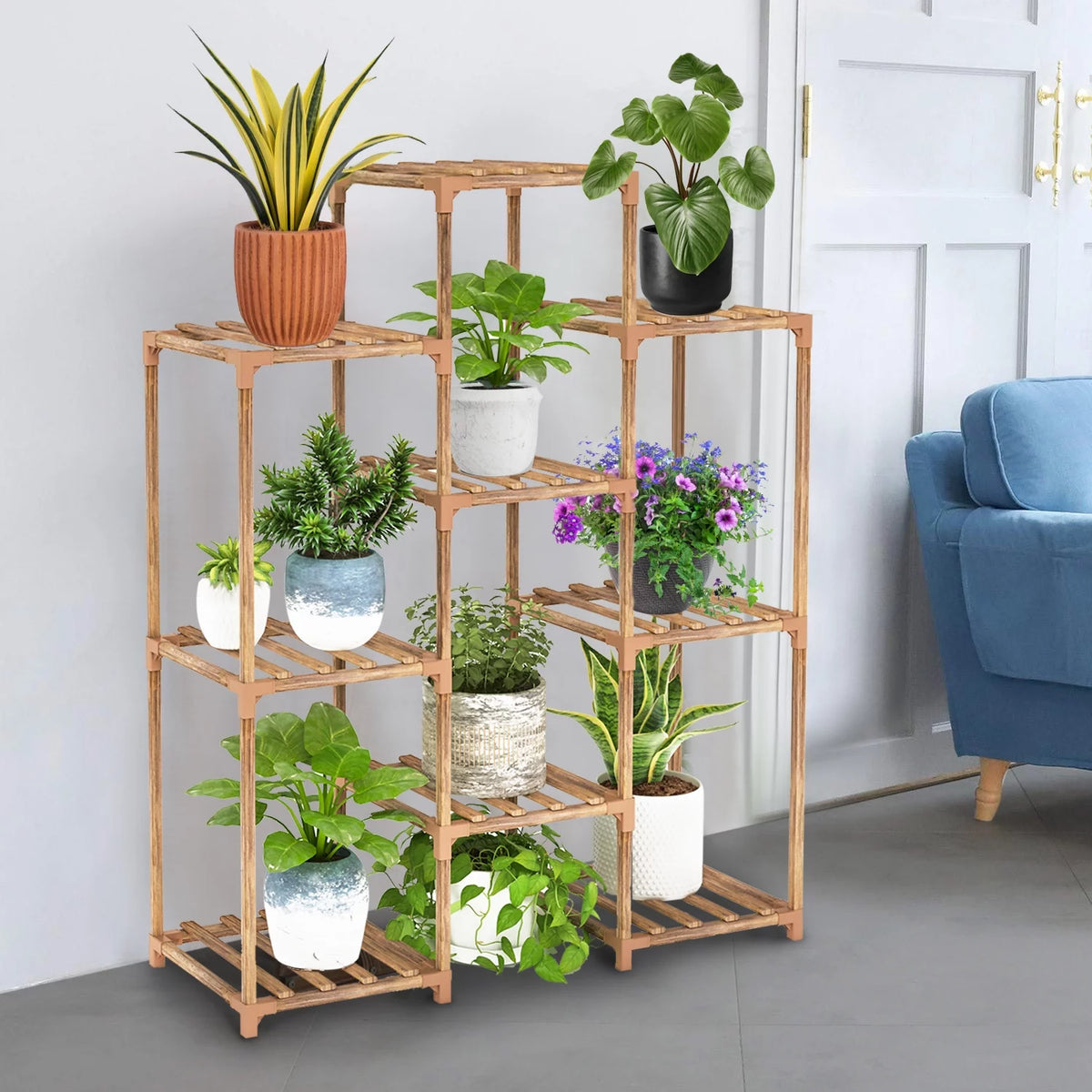 6-Tier Wood Plant Stand Z77106